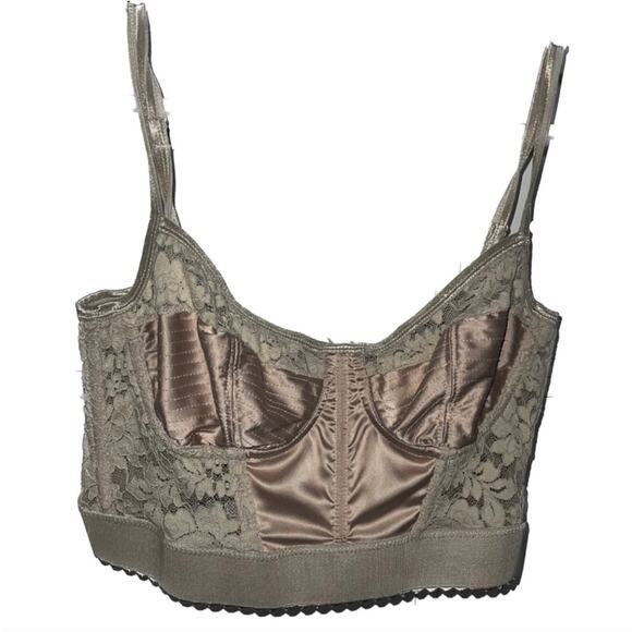 Urban Outfitters Lace Corset Top bustier bra top “Out and Under” Size Large - Picture 1 of 3
